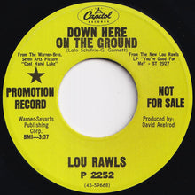 画像をギャラリービューアに読み込む, Lou Rawls - Down Here On The Ground / I'm Satisfied (The Duffy Theme) (7 inch Record / Used)