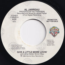 画像をギャラリービューアに読み込む, Al Jarreau - Give a Little More Lovin' / Give a Little More Lovin' (7 inch Record / Used)