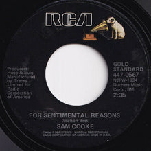画像をギャラリービューアに読み込む, Sam Cooke - Only Sixteen / For Sentimental Reasons (7 inch Record / Used)