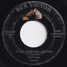 Load image into Gallery viewer, Elvis Presley - Baby Let's Play House / I'm Left, You're Right, She's Gone (7 inch Record / Used)