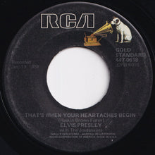 画像をギャラリービューアに読み込む, Elvis Presley - All Shook Up / That's When Your Heartaches Begin (7 inch Record / Used)