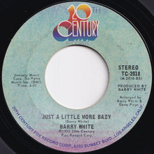 画像をギャラリービューアに読み込む, Barry White - I'm Gonna Love You Just A Little More Baby / Just A Little More Baby (7 inch Record / Used)