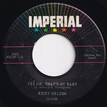 画像をギャラリービューアに読み込む, Ricky Nelson - I'm Not Afraid / Yes Sir, That's My Baby (7 inch Record / Used)