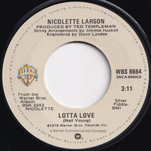 Load image into Gallery viewer, Nicolette Larson - Lotta Love / Angels Rejoiced (7 inch Record / Used)