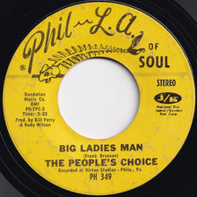 画像をギャラリービューアに読み込む, People's Choice - I Likes To Do It / Big Ladies Man (7 inch Record / Used)