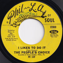 画像をギャラリービューアに読み込む, People's Choice - I Likes To Do It / Big Ladies Man (7 inch Record / Used)