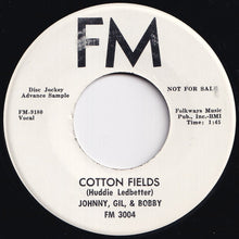 画像をギャラリービューアに読み込む, Johnny, Gil, & Bobby - Cotton Fields / Sometimes I Feel Like A Motherless Child (7 inch Record / Used)