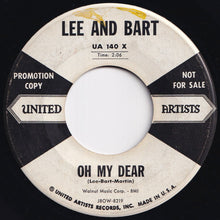 Load image into Gallery viewer, Lee And Bart - Knockin' At My Door / Oh My Dear (7 inch Record / Used)