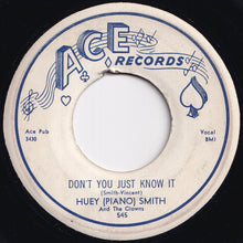 画像をギャラリービューアに読み込む, Huey (Piano) Smith And The Clowns - Don't You Just Know It / High Blood Pressure (7 inch Record / Used)