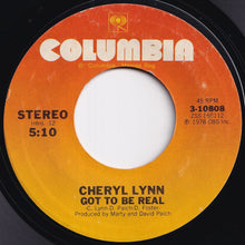 画像をギャラリービューアに読み込む, Cheryl Lynn - Got To Be Real / Come In From The Rain (7 inch Record / Used)