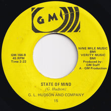 Load image into Gallery viewer, G. L. Hudson And Company - Super Rock / State Of Mind (7 inch Record / Used)