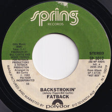 画像をギャラリービューアに読み込む, Fatback Band - Backstrokin' / Love Spell (7 inch Record / Used)