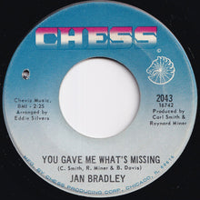 画像をギャラリービューアに読み込む, Jan Bradley - You Gave Me What's Missing / Nights In New York City (7 inch Record / Used)