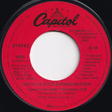 画像をギャラリービューアに読み込む, Natalie Cole, Peabo Bryson - What You Won't Do For Love / Your Lonely Heart (7 inch Record / Used)