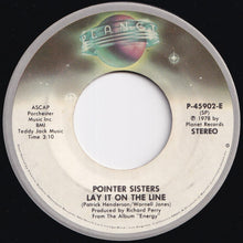 画像をギャラリービューアに読み込む, Pointer Sisters - Happiness / Lay It On The Line (7 inch Record / Used)