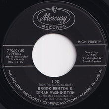 画像をギャラリービューアに読み込む, Dinah Washington, Brook Benton - Baby (You've Got What It Takes) / I Do (7 inch Record / Used)