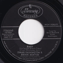 画像をギャラリービューアに読み込む, Dinah Washington, Brook Benton - Baby (You've Got What It Takes) / I Do (7 inch Record / Used)