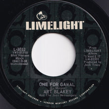 画像をギャラリービューアに読み込む, Art Blakey And The Jazz Messengers - Faith / One For Gamal (7 inch Record / Used)