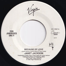 Load image into Gallery viewer, Janet Jackson - Because Of Love / Funky Big Band (7 inch Record / Used)
