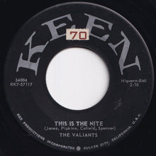 画像をギャラリービューアに読み込む, Valiants - This Is The Nite / Good Golly Miss Molly (7 inch Record / Used)
