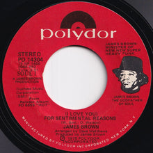 画像をギャラリービューアに読み込む, James Brown - (I Love You) For Sentimental Reasons / Goodnight My Love (7 inch Record / Used)