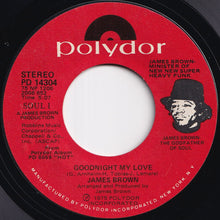 画像をギャラリービューアに読み込む, James Brown - (I Love You) For Sentimental Reasons / Goodnight My Love (7 inch Record / Used)