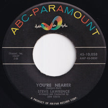 画像をギャラリービューアに読み込む, Steve Lawrence - Pretty Blue Eyes / You're Nearer (7 inch Record / Used)