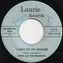 Load image into Gallery viewer, Dion And The Belmonts - No One Knows / I Can't Go On (Rosalie) (7 inch Record / Used)
