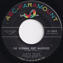 画像をギャラリービューアに読み込む, Lloyd Price - I'm Gonna Get Married / Three Little Pigs (7 inch Record / Used)