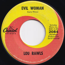 Load image into Gallery viewer, Lou Rawls - Evil Woman / My Ancestors (7 inch Record / Used)