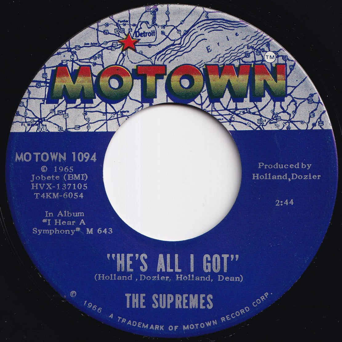 Supremes - Love Is Like An Itching In My Heart / He's All I Got (7