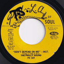 画像をギャラリービューアに読み込む, Philly Sound - Waitin' For The Rain - Inst. / Don't Depend On Me - Inst. (7 inch Record / Used)