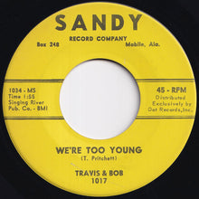画像をギャラリービューアに読み込む, Travis & Bob - Tell Him No / We're Too Young (7 inch Record / Used)