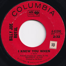 画像をギャラリービューアに読み込む, Billy Joe Royal - I Knew You When / Steal Away (7 inch Record / Used)