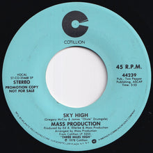 画像をギャラリービューアに読み込む, Mass Production - Sky High (Stereo) / (Mono) (7 inch Record / Used)