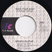 画像をギャラリービューアに読み込む, George McCrae - Rock Your Baby / (Part 2) (7 inch Record / Used)