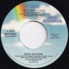 画像をギャラリービューアに読み込む, New Edition - If It Isn't Love / (Instrumental) (7 inch Record / Used)