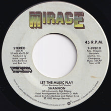 Load image into Gallery viewer, Shannon - Let The Music Play / (Dub Version) (7 inch Record / Used)