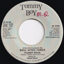 Load image into Gallery viewer, Afrika Bambaataa & Soulsonic Force - Planet Rock (Vocal) / (Instrumental) (7 inch Record / Used)