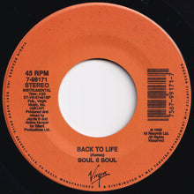 Load image into Gallery viewer, Soul II Soul - Back To Life (A Capella Intro) / (Instrumental) (7 inch Record / Used)