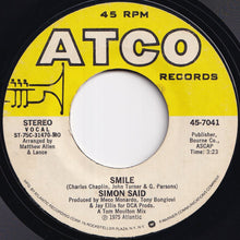 画像をギャラリービューアに読み込む, Simon Said - Smile / Tell Me (7 inch Record / Used)