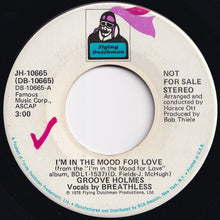 画像をギャラリービューアに読み込む, Groove Holmes - I'm In The Mood For Love (Stereo) / (Mono) (7 inch Record / Used)