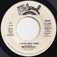 画像をギャラリービューアに読み込む, Metropolis - I Love New York (Stereo) / (Mono) (7 inch Record / Used)