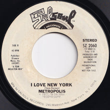 画像をギャラリービューアに読み込む, Metropolis - I Love New York (Stereo) / (Mono) (7 inch Record / Used)