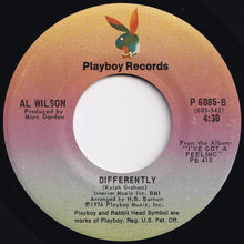 画像をギャラリービューアに読み込む, Al Wilson - You Did It For Me / Differently (7 inch Record / Used)