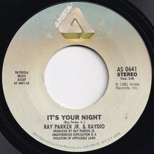 Load image into Gallery viewer, Ray Parker Jr. & Raydio - It's Your Night / Old Pro (7 inch Record / Used)