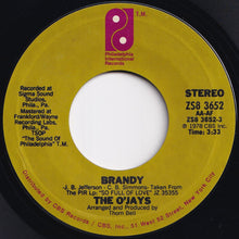 画像をギャラリービューアに読み込む, O'Jays - Brandy / Take Me To The Stars (7 inch Record / Used)