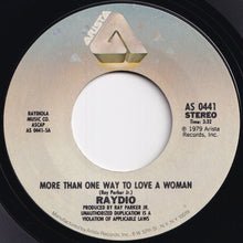 画像をギャラリービューアに読み込む, Raydio - More Than One Way To Love A Woman / Hot Stuff (7 inch Record / Used)