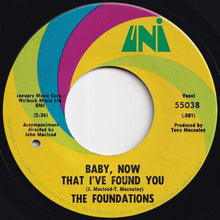 画像をギャラリービューアに読み込む, Foundations - Baby, Now That I've Found You / Come On Back To Me (7 inch Record / Used)