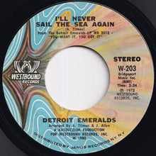 Load image into Gallery viewer, Detroit Emeralds - Baby Let Me Take You (In My Arms) / I'll Never Sail The Sea Again (7 inch Record / Used)